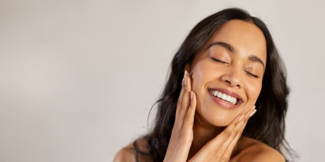 Beautiful woman smiling
